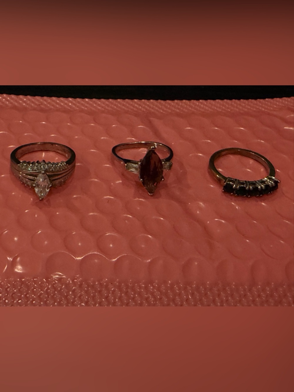 Crafting 3 rings with rhodium loss.